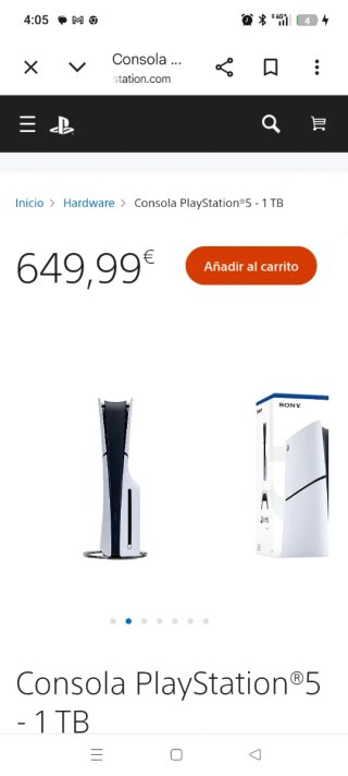 Consola PlayStation 5 con lector 1TB