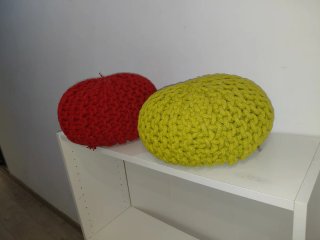 Pack 2 cojines crochet 35x20cm