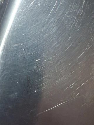 Vassoio antico acciaio inox stile edoardiano