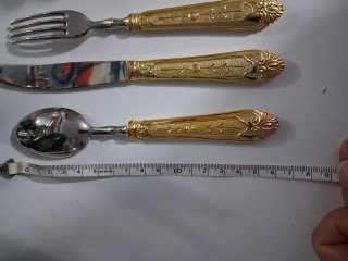 Servizio posate da bambino antiche placcato argent