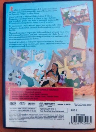 DVD Pocahontas 2: Viaje a un Nuevo Mundo