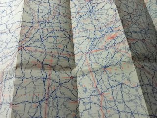 Bonito, Curioso y Antiguo Mapa Carreteras de U.S.A