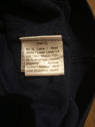 Jersey Lacoste Azul Marino Cuello Pico