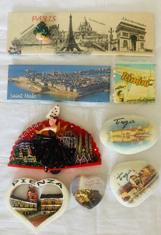 Lotto 8 calamite souvenir viaggio