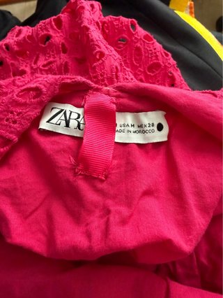 Vestido Zara Fucsia Talla M