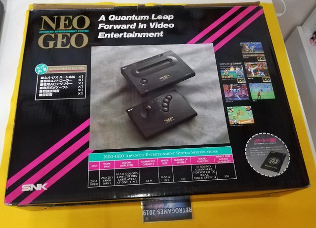 NEO GEO AES EN CAJA SNK NEOGEO AES SERIAL 141976