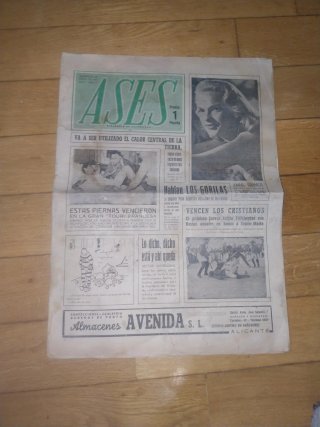 ASES ALICANTE Periódico Deportivo 1953 HERCULES 11
