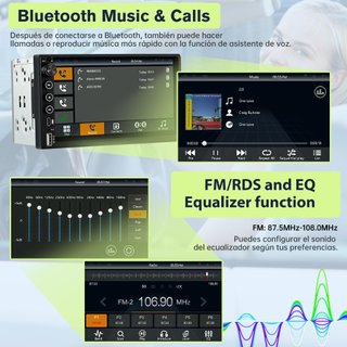 HEXINEX AutoRadio 7'' 2DIN CarPlay AndroidAuto BT