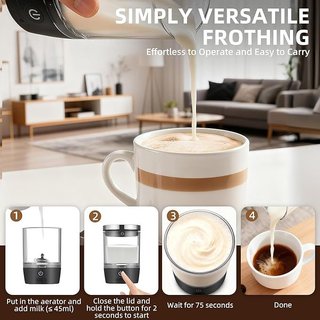 Bostar cafetera 3en1 portátil con espumador