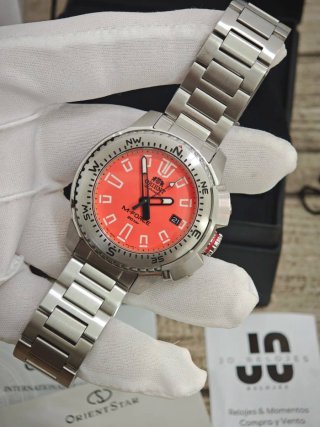 Orient M-Force Automático RA-ACON02Y10B Naranja