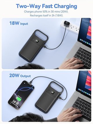 GagaKing Funda Batería 9300mAh iPhone Air 6.5''