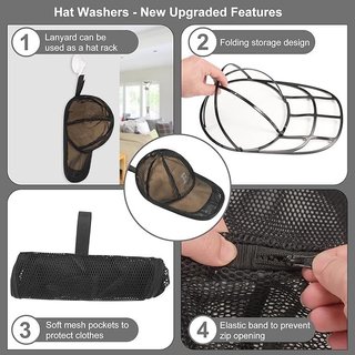 JGGDDU Soporte para lavadora de gorras 2 Unidades