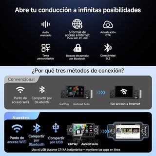 ATOTOZONE Android AutoRadio 9'' 1 DIN táctil