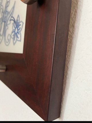 Perchero de pared bordado