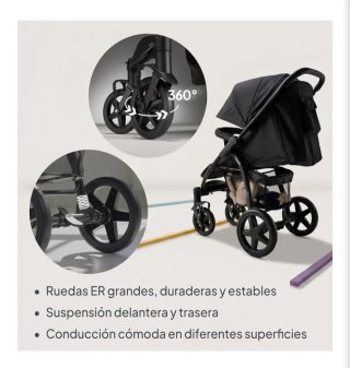 Silla de paseo LIONELO Annet Negra