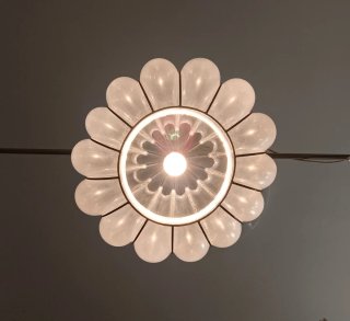 Murano Lampada  Zucca Soffiato in gabbia New