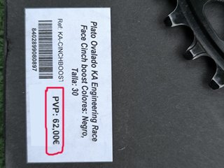 Plato OVAL -ABSOLUTE BLACK 30T