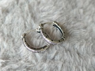 Pendientes aro herradura plata de ley