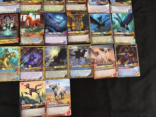 Lote 34 Cartas Fantasy Riders + Limitadas