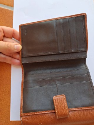 Monedero piel Loewe marrón