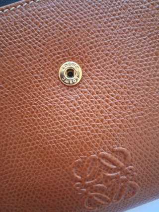 Monedero piel Loewe marrón
