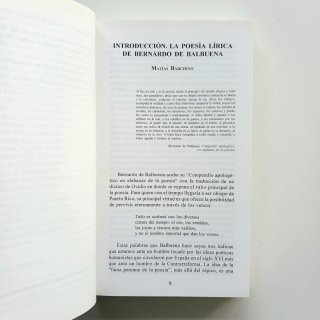 POESIA LIRICA. BERNARDO DE BALBUENA, 2000