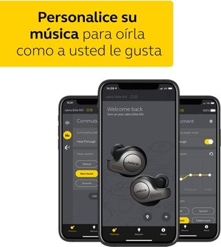 Jabra Elite 65t, Auriculares Bluetooth con Cancelación Pasiva del Ruido