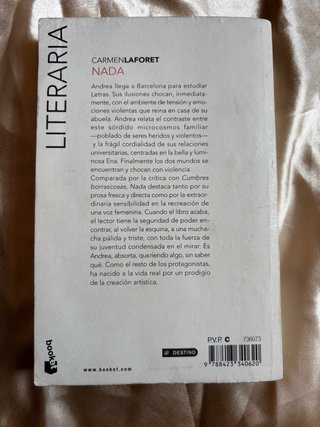 Libro Nada - Carmen Laforet (Booket / Destino)