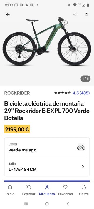 Rockrider E-Expl 700 con 150km