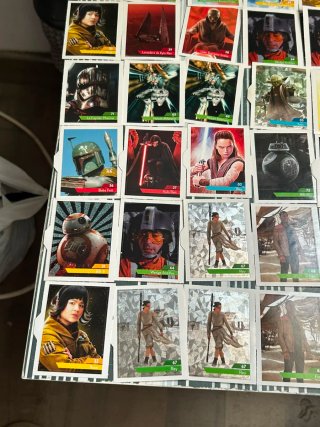 Lote 103 cromos Star Wars 2019 año