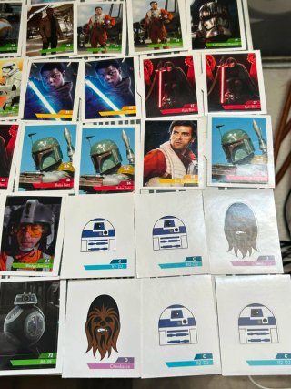 Lote 103 cromos Star Wars 2019 año
