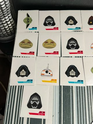 Lote 103 cromos Star Wars 2019 año