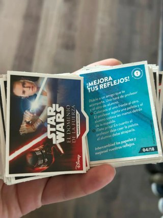 Lote 103 cromos Star Wars 2019 año