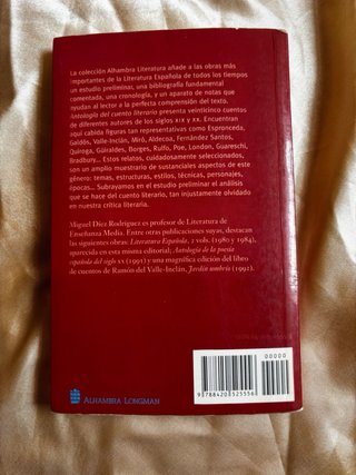 Libro Antología del Cuento Literario - Miguel Díez