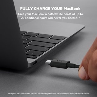 Belkin batería externa carga rápida de 20000mAh . bpb002btbk