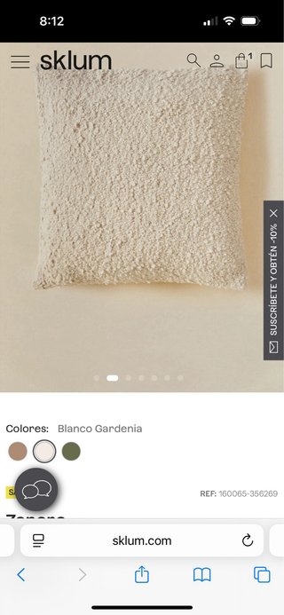 Cojines Boucle Blancos (2 unidades)