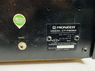 Pioneer CT-F6060 Deck Cassette 1978 Japón