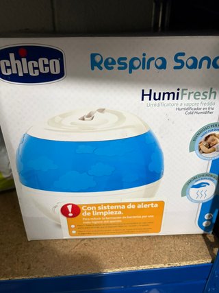 Humidificador esfera azul y blanco