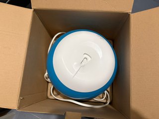 Humidificador esfera azul y blanco