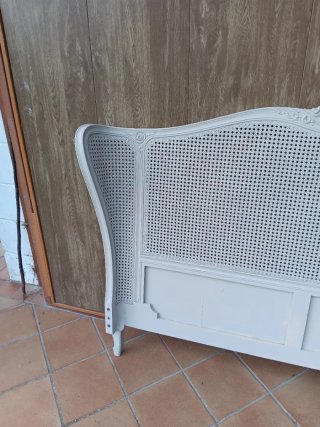 Cabecero madera y rejilla