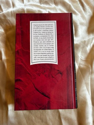 Libro El nombre de la rosa - Umberto Eco (RBA)