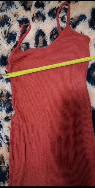 Vestido Bershka Rojo Talla S