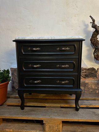 Mueble vintage reformado cajones mármol