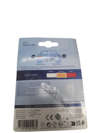 Philips 11071AU31B2 Ultinon Pro3100 LED ÁMBAR WY21W W3x16d 12V