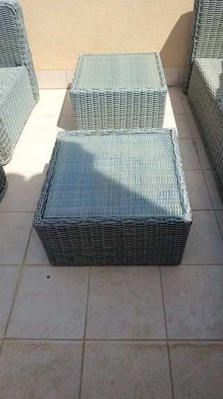 Conjunto Muebles Ratán Exterior Sofá y Sillones