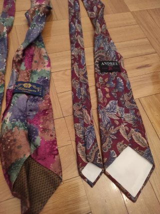 Corbata de seda vintage