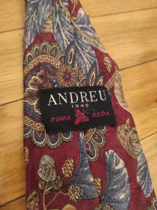 Corbata de seda vintage