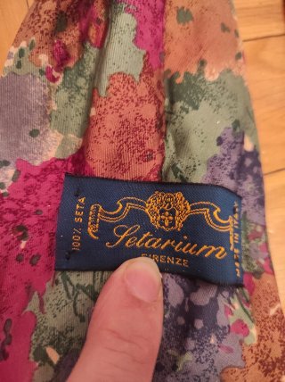 Corbata de seda vintage