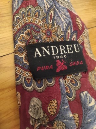 Corbata de seda vintage