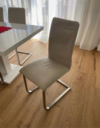 Mesa comedor 180cm + 6 sillas tapizadas